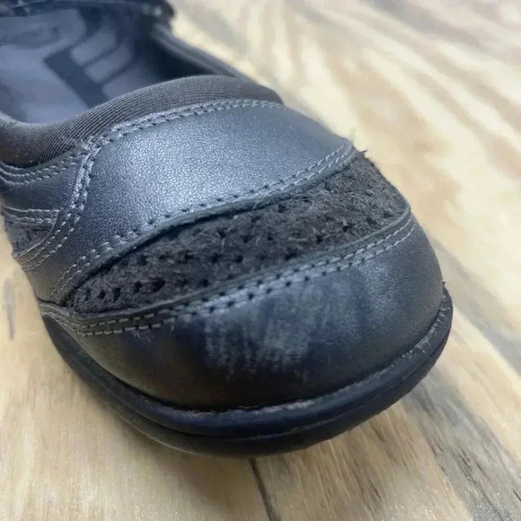 Abeo Women's Smart System Mary Jane Shoe Size 8.5 Gray Leather Loafers 3590 - Picture 3 of 10